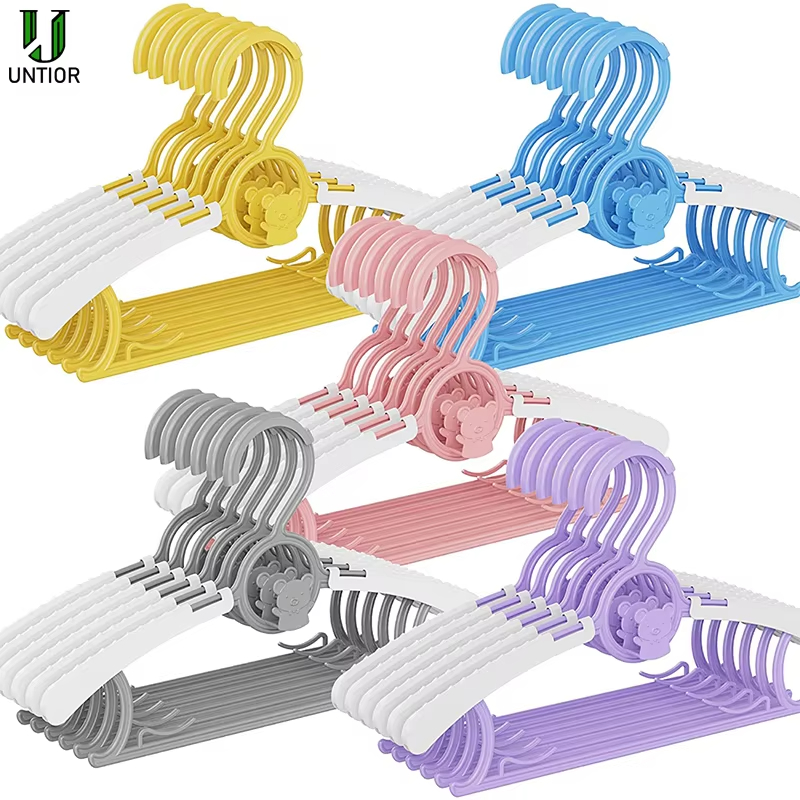 Baby Clothing Hanging Rack - 10Pack Antislip Babykleerhanger Verstelbare Opslag Kinderkleding